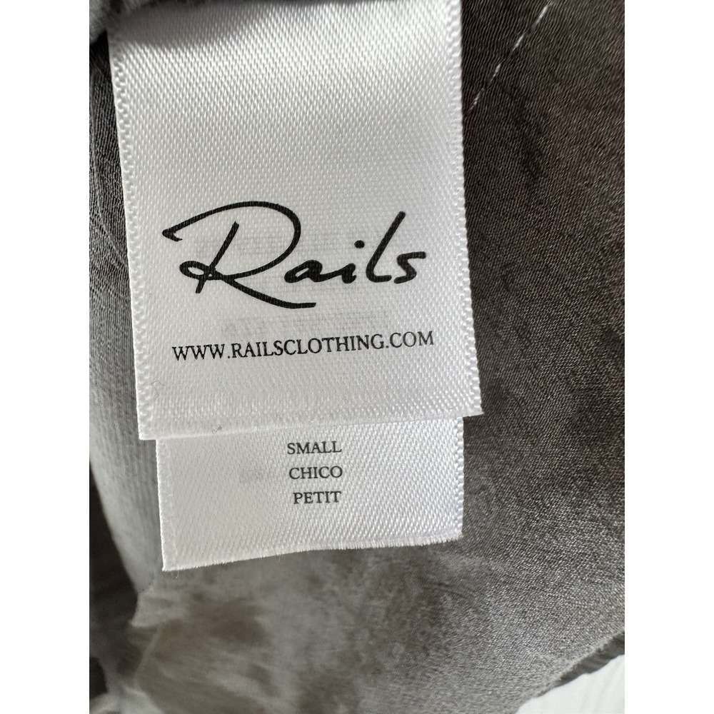 Rails Jasmine Dress Small Slate‎ Tie Dye Mini Long Sleeve Button Front Boho Chic - Picture 4 of 7